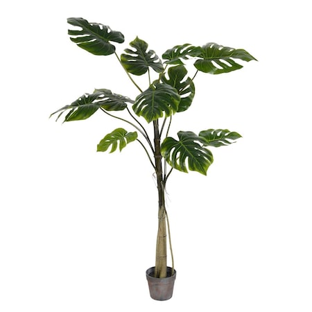 Vickerman 54 in. Potted Grand Split Philo Tree 11-Leaves TB180654
